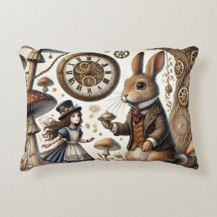 Almofada Decorativa As aventuras de Alice no País das Maravilhas Coelh