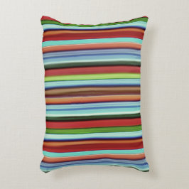 Almofada Decorativa As listras coloridas da vovó, com aspecto áspero m