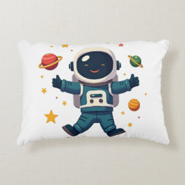 Almofada Decorativa Astronauta Adorável no Espaço