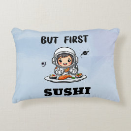 Almofada Decorativa Astronauta comendo Sushi