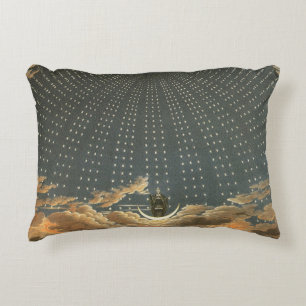 Almofada Decorativa Astronomia Celestial Vintage, Rainha da Noite