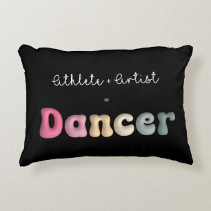 Almofada Decorativa Atleta + Artista = Dançarino, Funny gifT para Danç