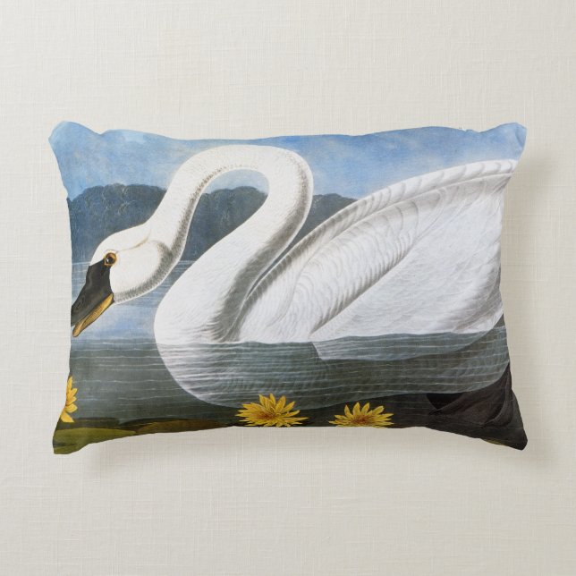 Almofada Decorativa Audubon: Cisne comum (Frente)