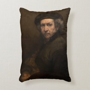 Almofada Decorativa Auto-Retrato com a boina por Rembrandt