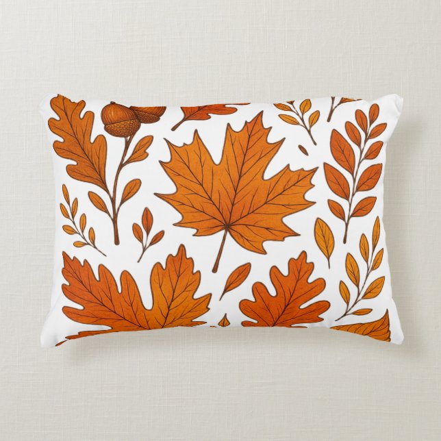 Almofada Decorativa Autumn Botanic - Folhas de outono (Frente)