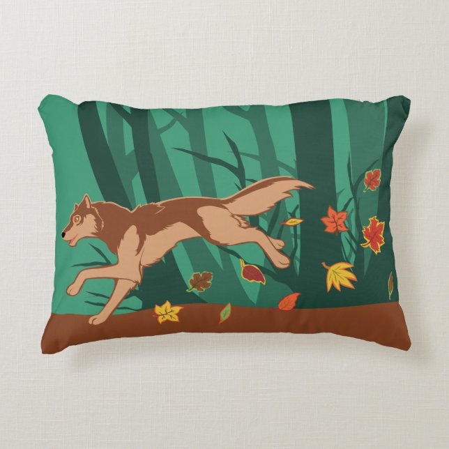 Almofada Decorativa Autumn Wolf (Frente)