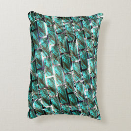 Almofada Decorativa Azul-claro, bolhas ao ralar ou ao efeito de tijolo