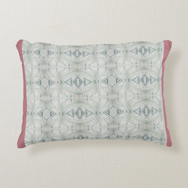 Almofada Decorativa Azul de intricato  (Frente)