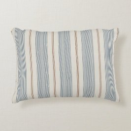 Almofada Decorativa Azul e Marrom Francês Vintage - Casa de Campo Neut