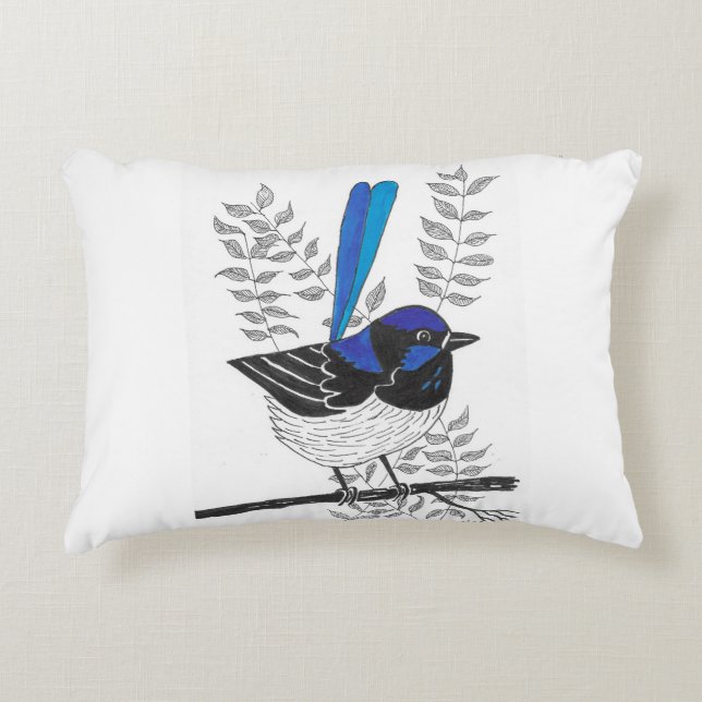 Almofada Decorativa Azul É Melhor! (Frente)