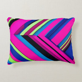 Almofada Decorativa Azul elétrico e rosa