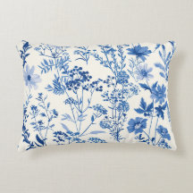 Azul, Floral Botânica Farmhouse Decor