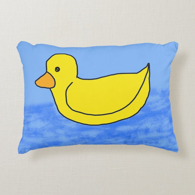 Almofada Decorativa Azul-Pocorn Anime Ducky (Frente)