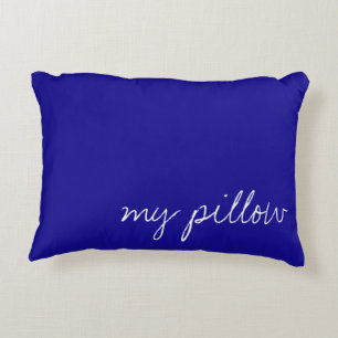 Almofada Decorativa Azul ultra-samarina personalizado