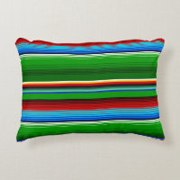 Azul Vermelho Verde Sarape Mexicano