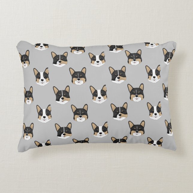 Almofada Decorativa azulejo Corgi (Frente)