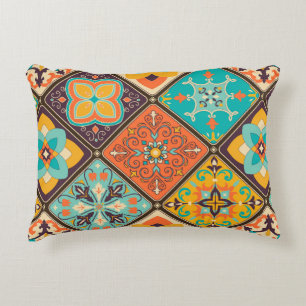 Almofada Decorativa Azulejo de retalhos incolor com o Islã, Árabe
