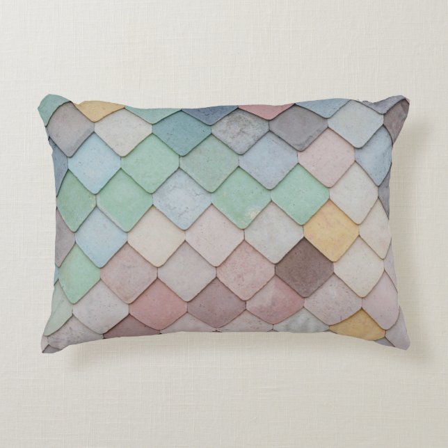 Almofada Decorativa Azulejos de Pastel do chique - Links (Frente)