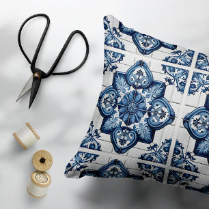 Almofada Decorativa Azulejos do Mediterrâneo, Portugal, Azulejo, Majol