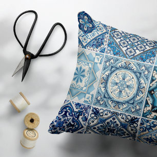 Almofada Decorativa Azulejos do Mediterrâneo, Portugal, Azulejo, Majol