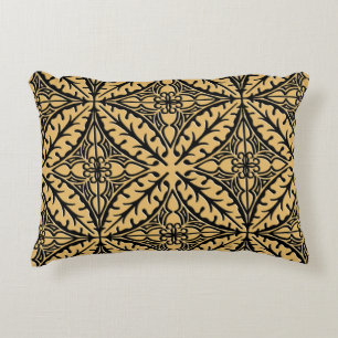 Almofada Decorativa Azulejos marroquinos - tan e preto do camelo