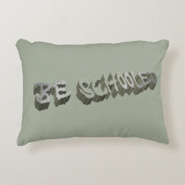 Almofada Decorativa B. Cinzas escolares — Branco