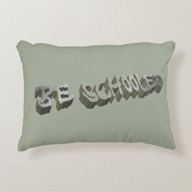 Almofada Decorativa B. Cinzas escolares — Branco (Frente)