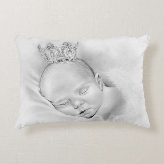 Almofada Decorativa Baby Angel Princess Sleing TRAVESSEIRO (Frente)