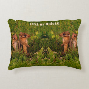 Almofada Decorativa Baby Chipmunks Animal Art Personalizado