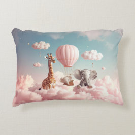 Almofada Decorativa Baby Giraffe com todos os seus amigos