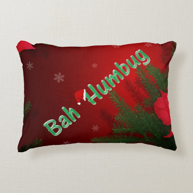 Almofada Decorativa Bah Humbug (Frente)