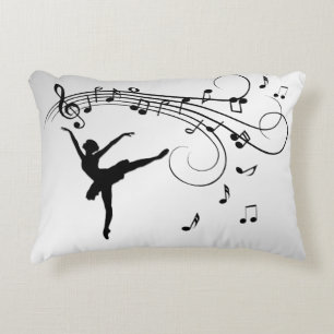 Almofada Decorativa Bailarina Dançando com Música