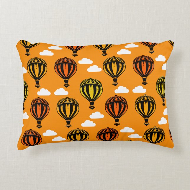 Almofada Decorativa Balonagem de Ar Quente Padrão (Frente)