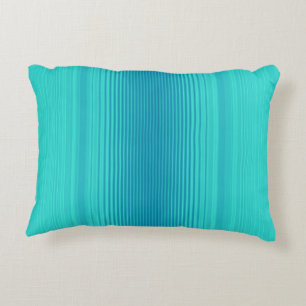 Almofada Decorativa Bandas - Azul-azul-azul-azul-turquesa-aqua