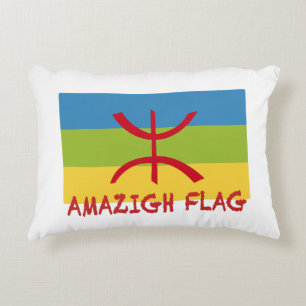 Almofada Decorativa Bandeira Amazigh - Bandeira-Drapeau Amazigh