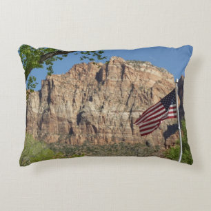 Almofada Decorativa Bandeira Americana no Parque Nacional Zion I