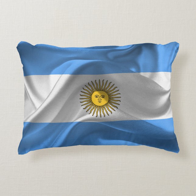 Almofada Decorativa Bandeira argentina (Frente)