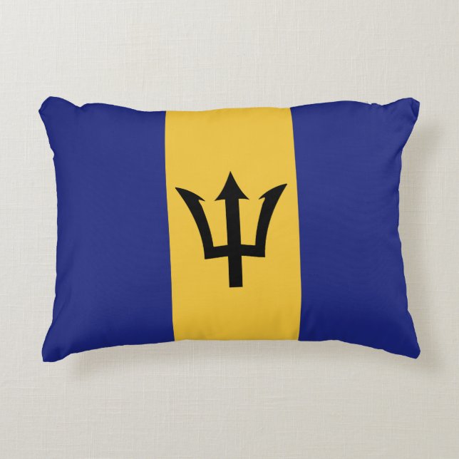 Almofada Decorativa bandeira Barbados (Frente)