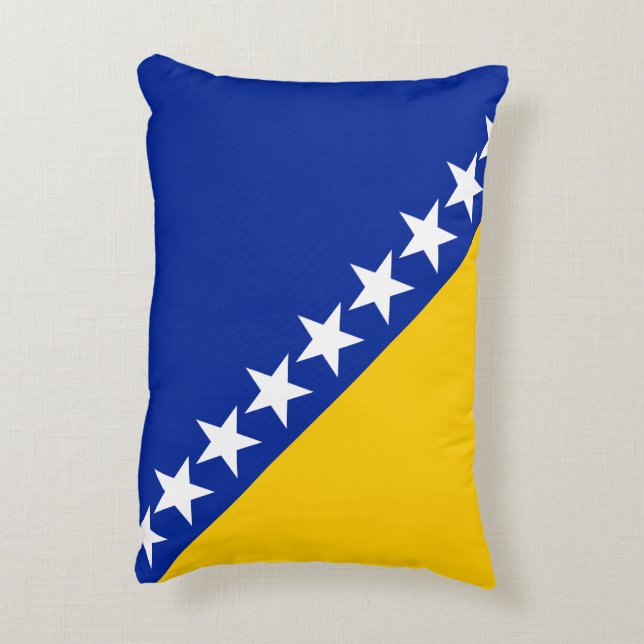 Almofada Decorativa bandeira BiH (Verso(Vertical))