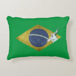 Almofada Decorativa Bandeira brasileira