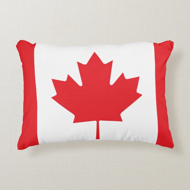 Almofada Decorativa Bandeira canadense (Frente)