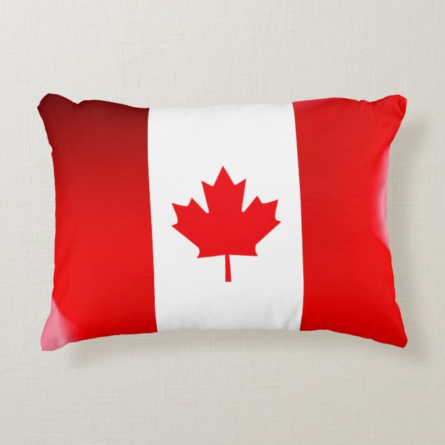 Almofada Decorativa Bandeira canadense (Frente)