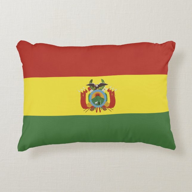 Almofada Decorativa Bandeira da Bolívia (Frente)