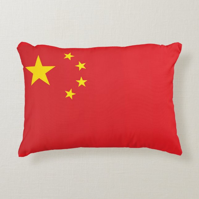 Almofada Decorativa Bandeira da China (Frente)