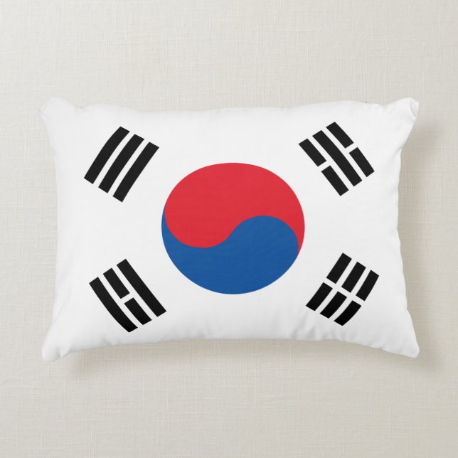 Almofada Decorativa Bandeira da Coreia do Sul (Frente)