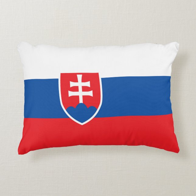 Almofada Decorativa Bandeira da Eslováquia (Frente)