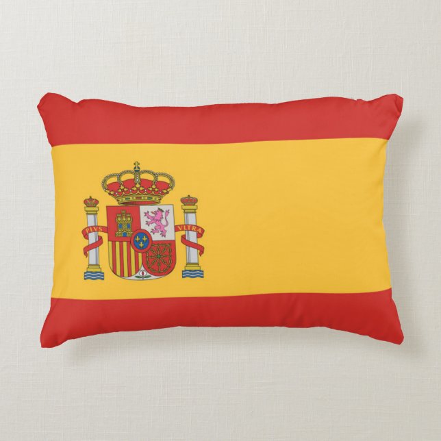 Almofada Decorativa Bandeira da Espanha (Frente)