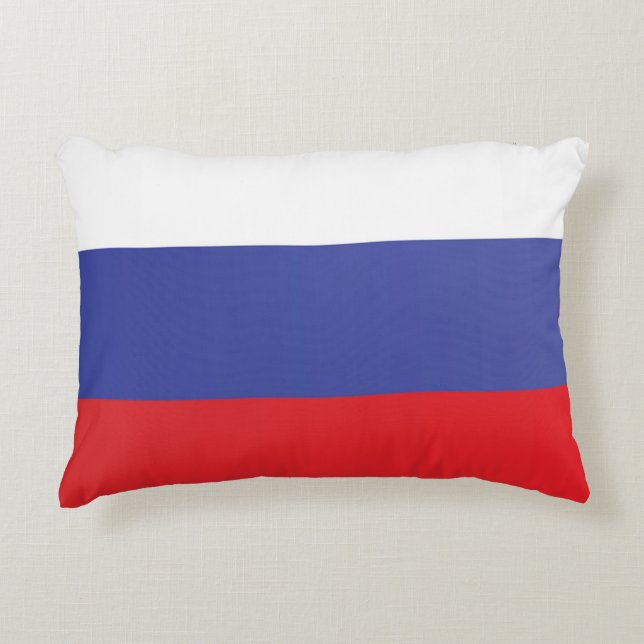 Almofada Decorativa Bandeira da Rússia (Frente)