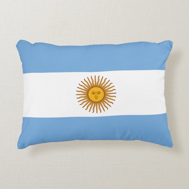 Almofada Decorativa Bandeira de Argentina (Frente)