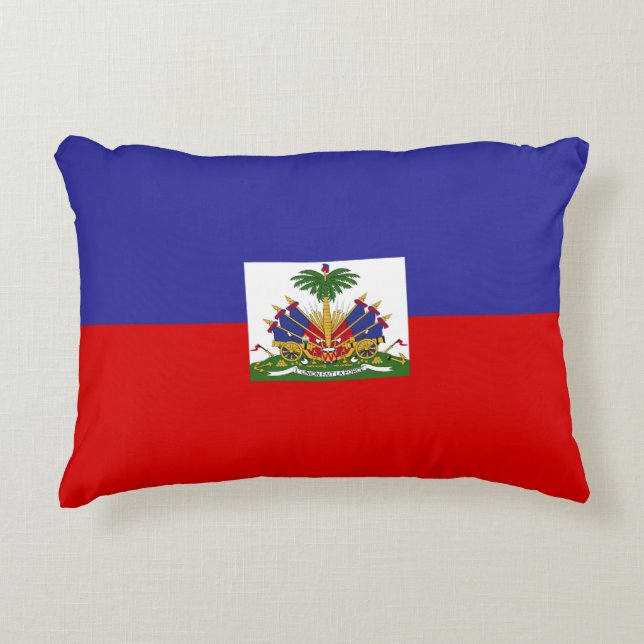 Almofada Decorativa Bandeira de Haiti (Frente)